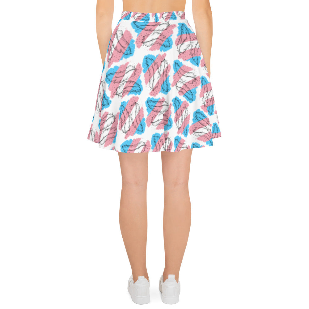 Transgender Feather Skater Skirt
