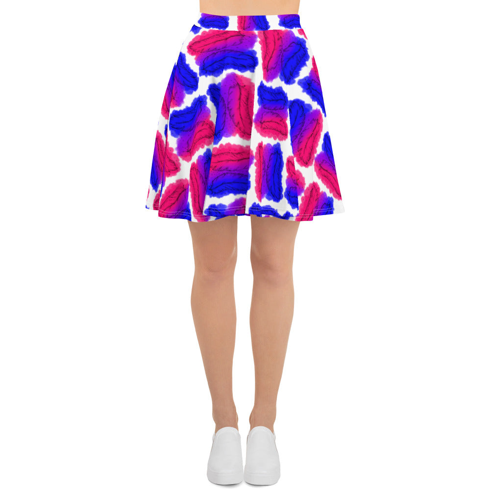 Bisex Feather Skater Skirt