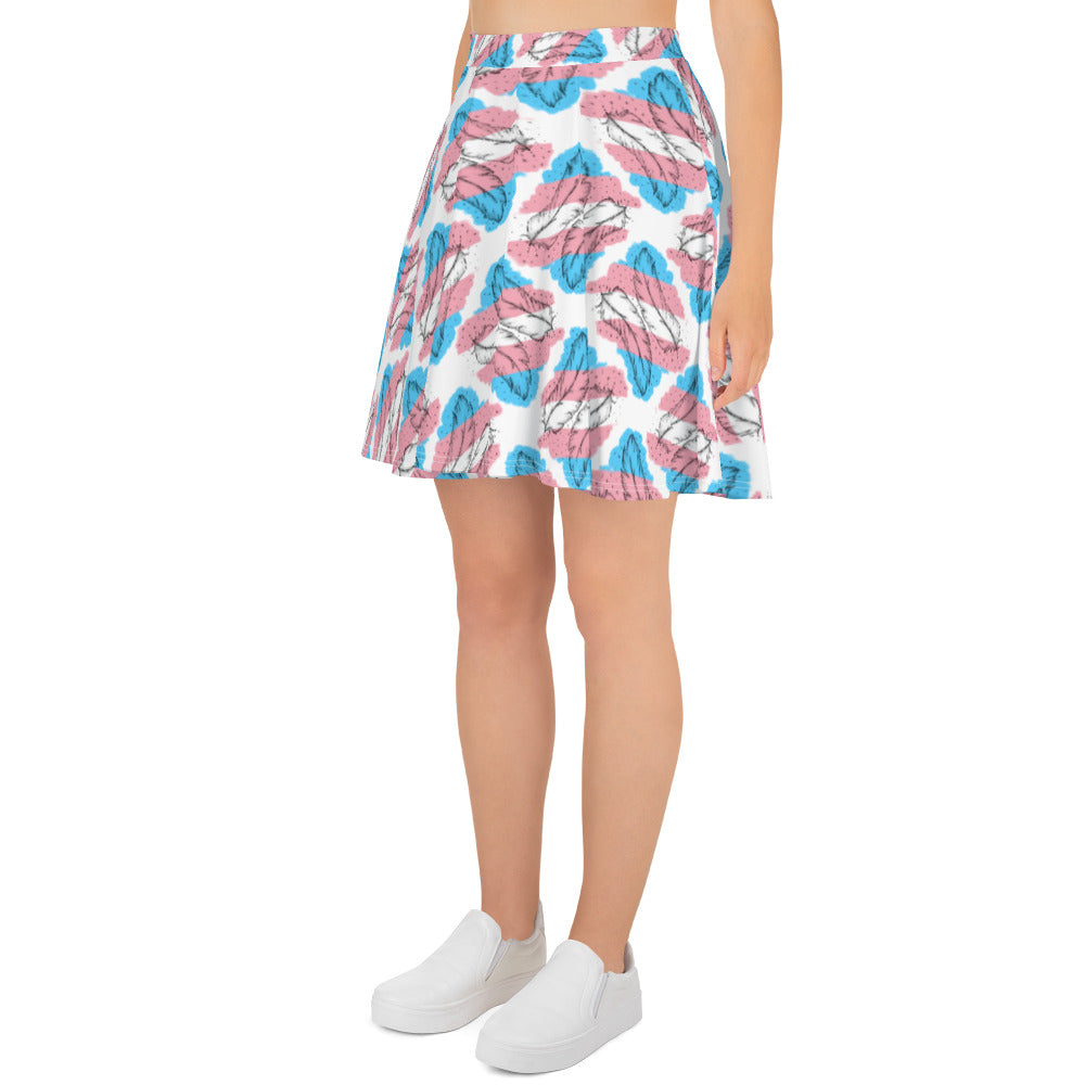 Transgender Feather Skater Skirt