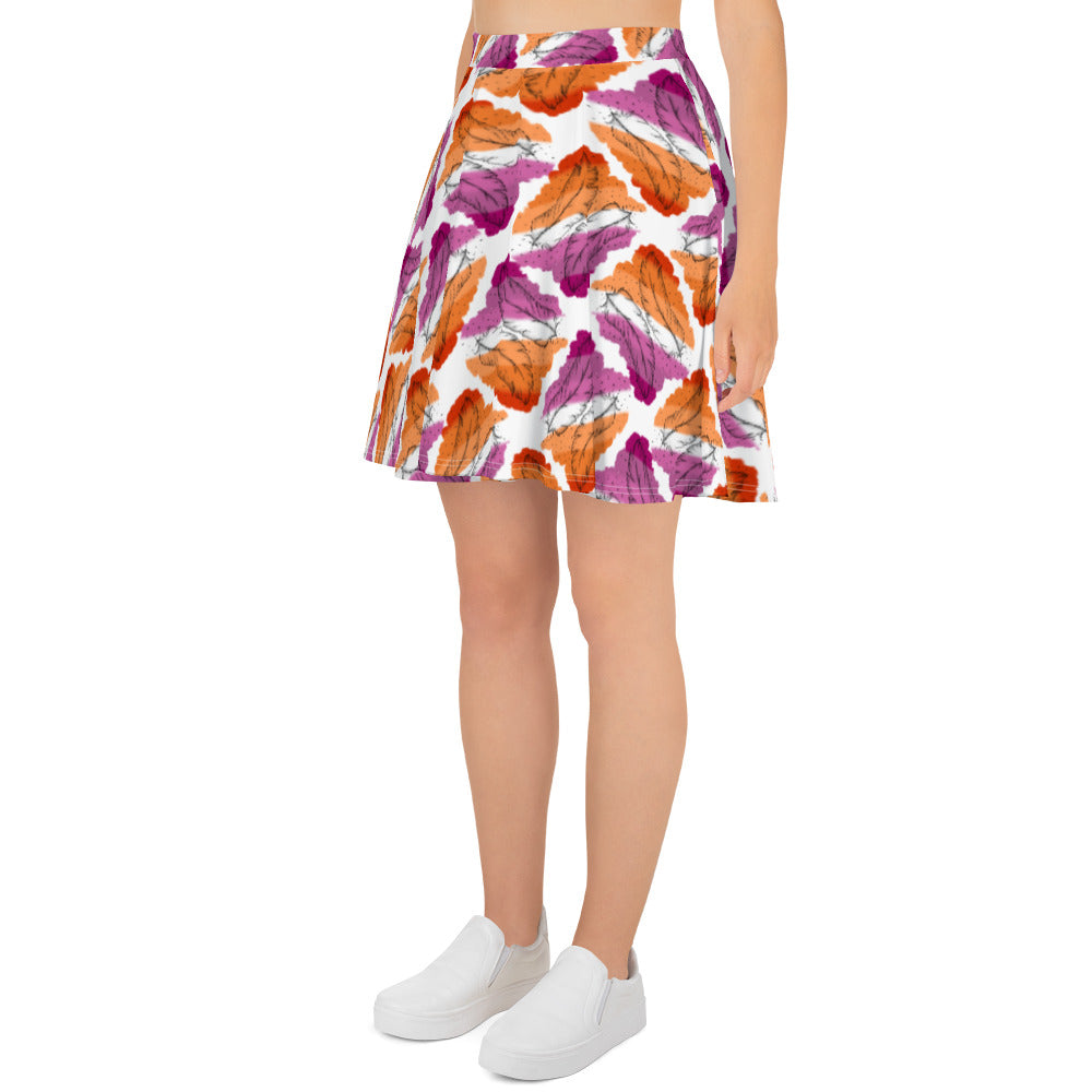 Lesbian Feather Skater Skirt