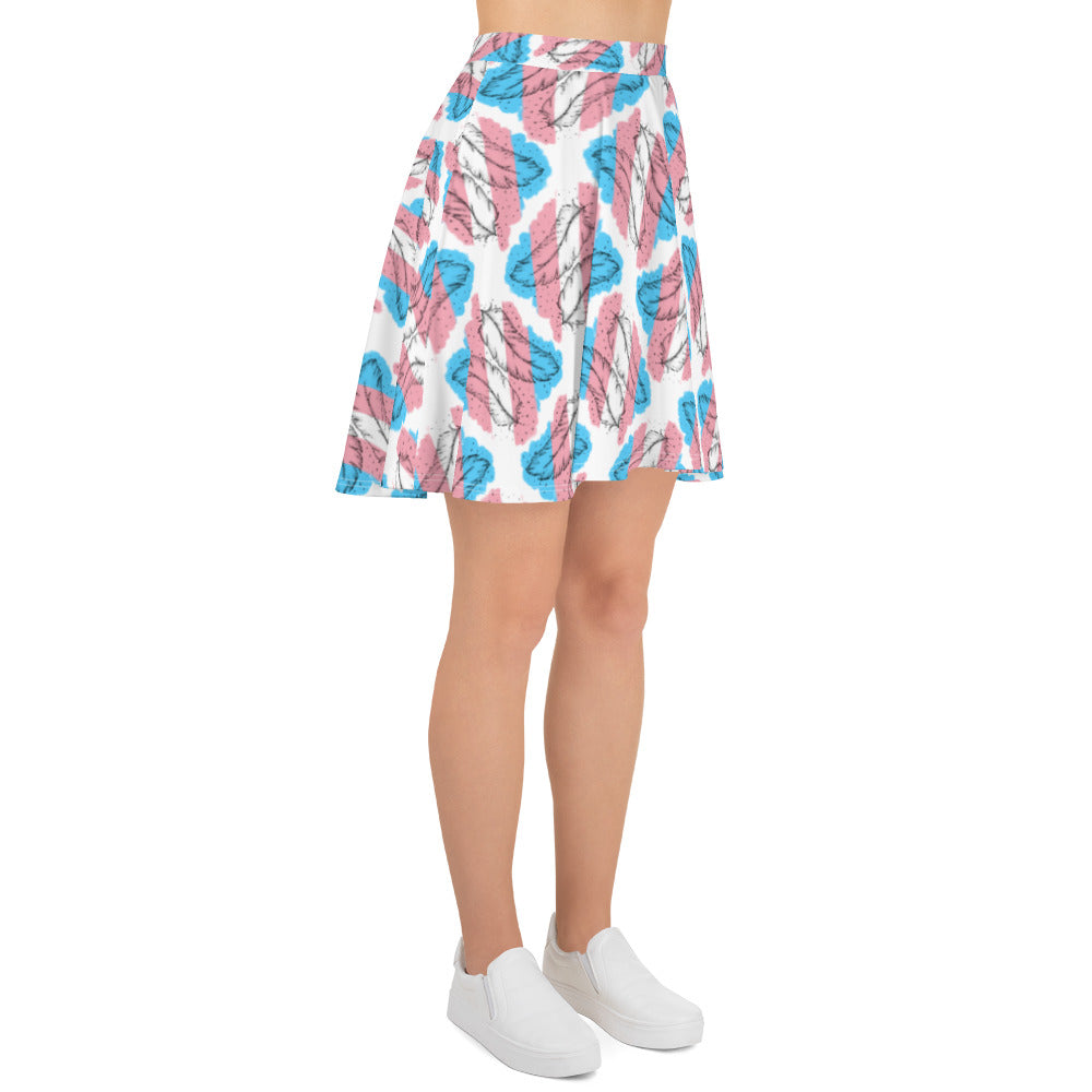 Transgender Feather Skater Skirt
