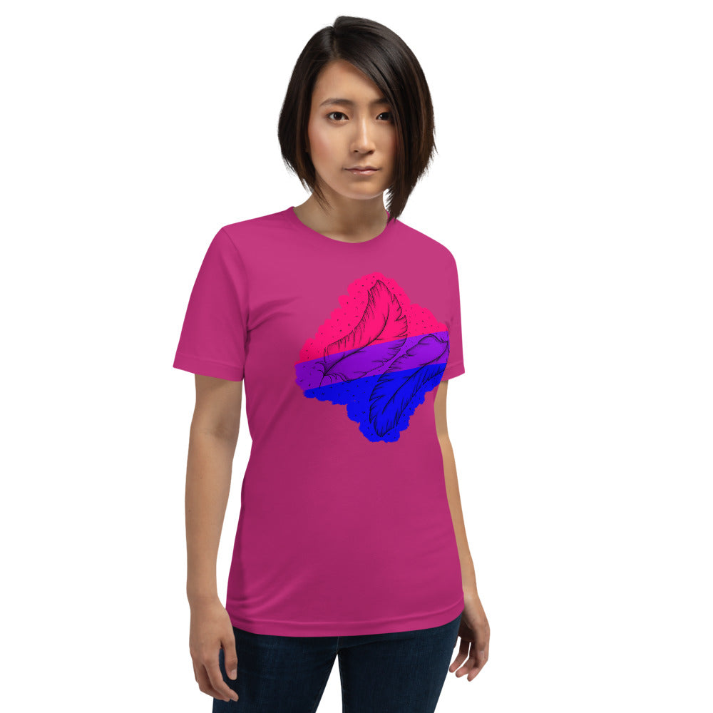 Bisex Feather Short-sleeve unisex t-shirt