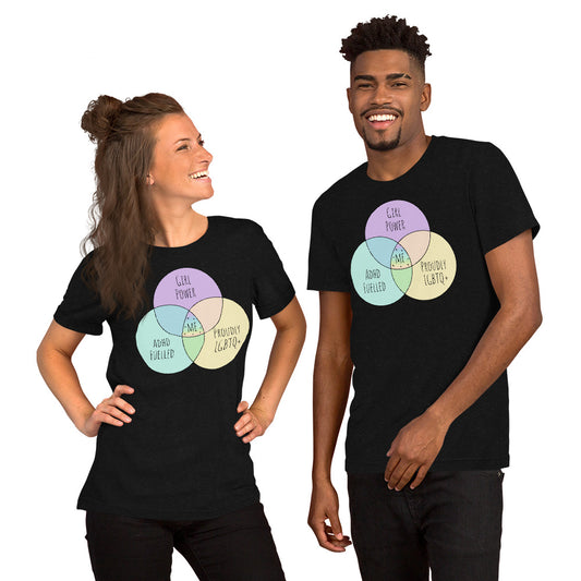 ADHD & LGBTQ+ unisex t-shirt