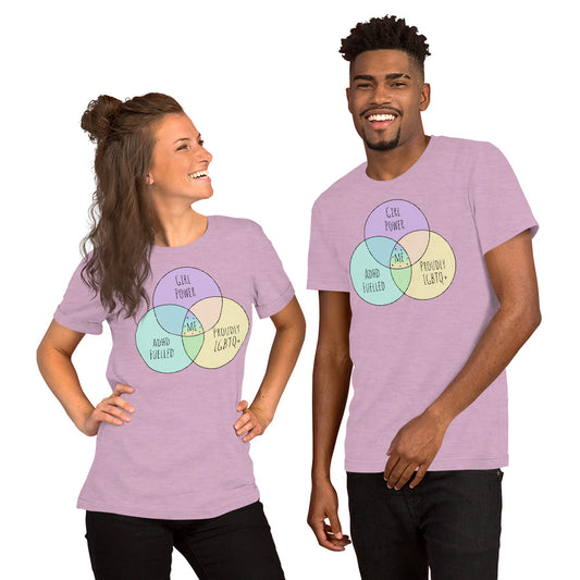 ADHD & LGBTQ+ unisex t-shirt