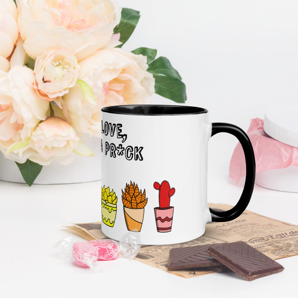 Love is Love, don't be a pr*ck colour mug