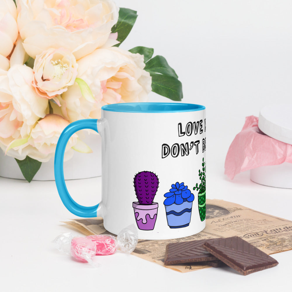 Love is Love, don't be a pr*ck colour mug
