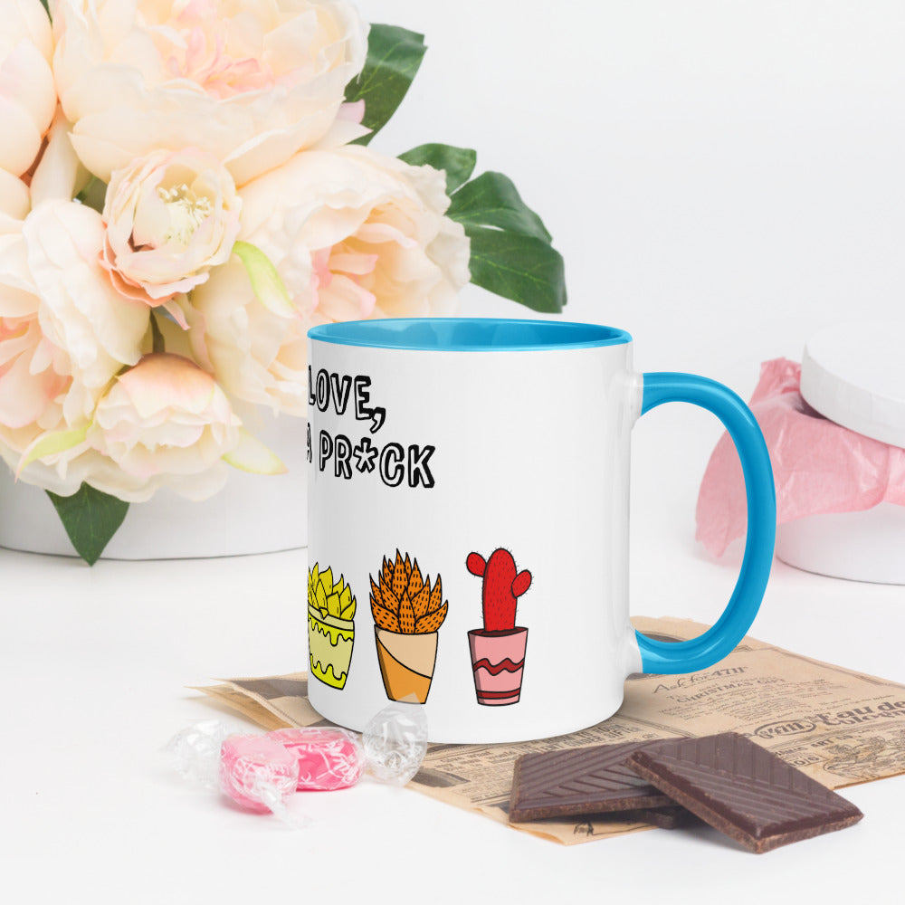 Love is Love, don't be a pr*ck colour mug