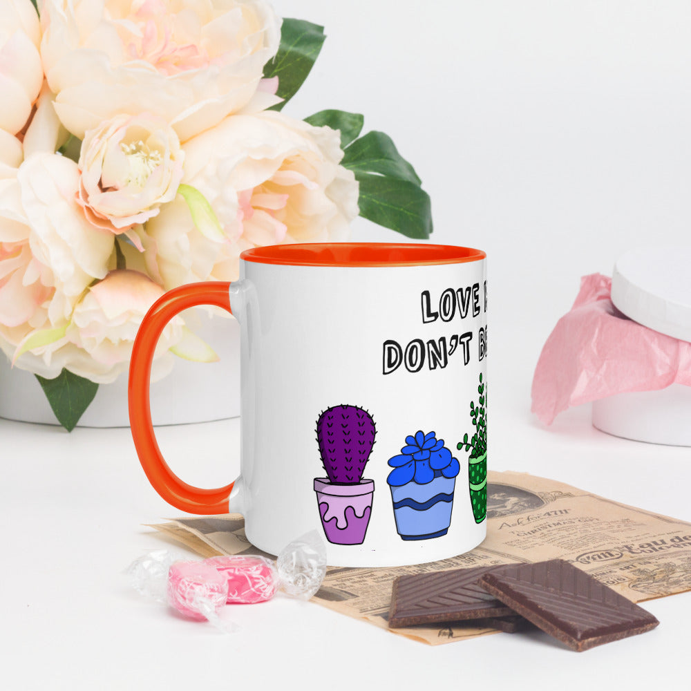 Love is Love, don't be a pr*ck colour mug