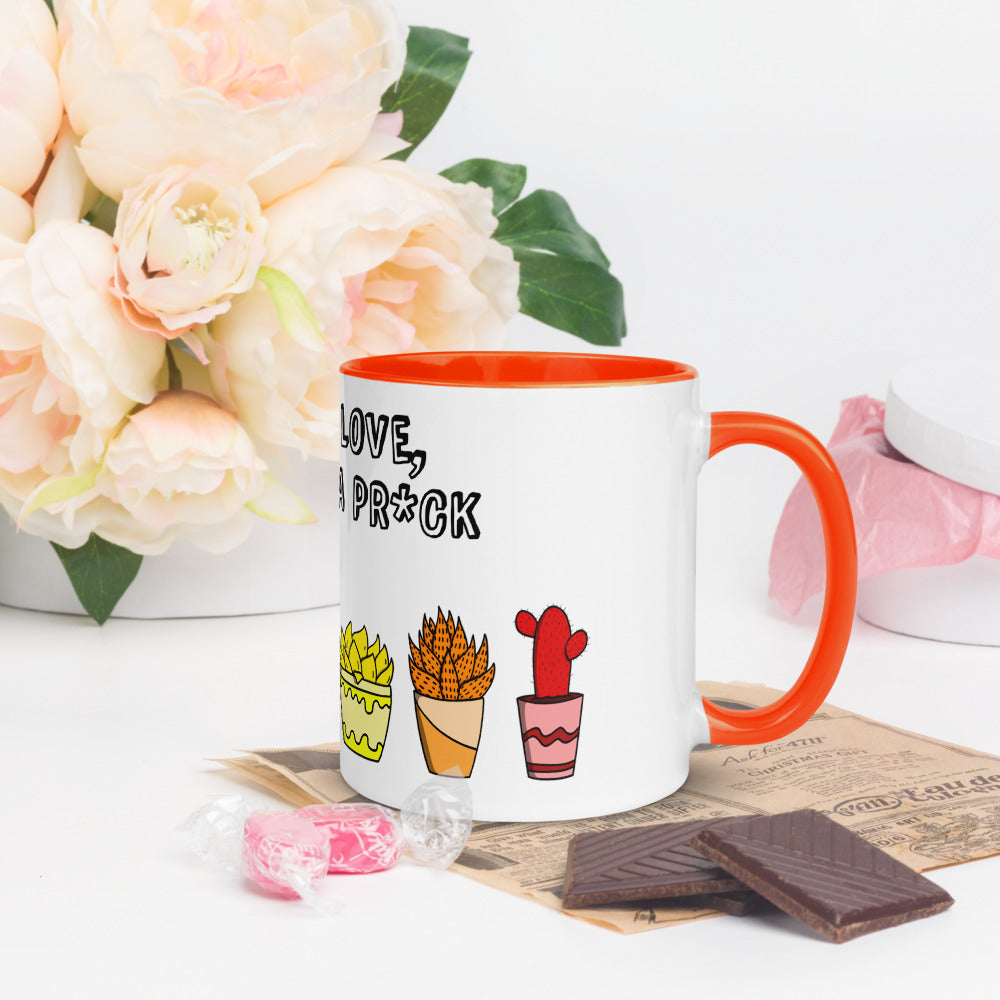 Love is Love, don't be a pr*ck colour mug