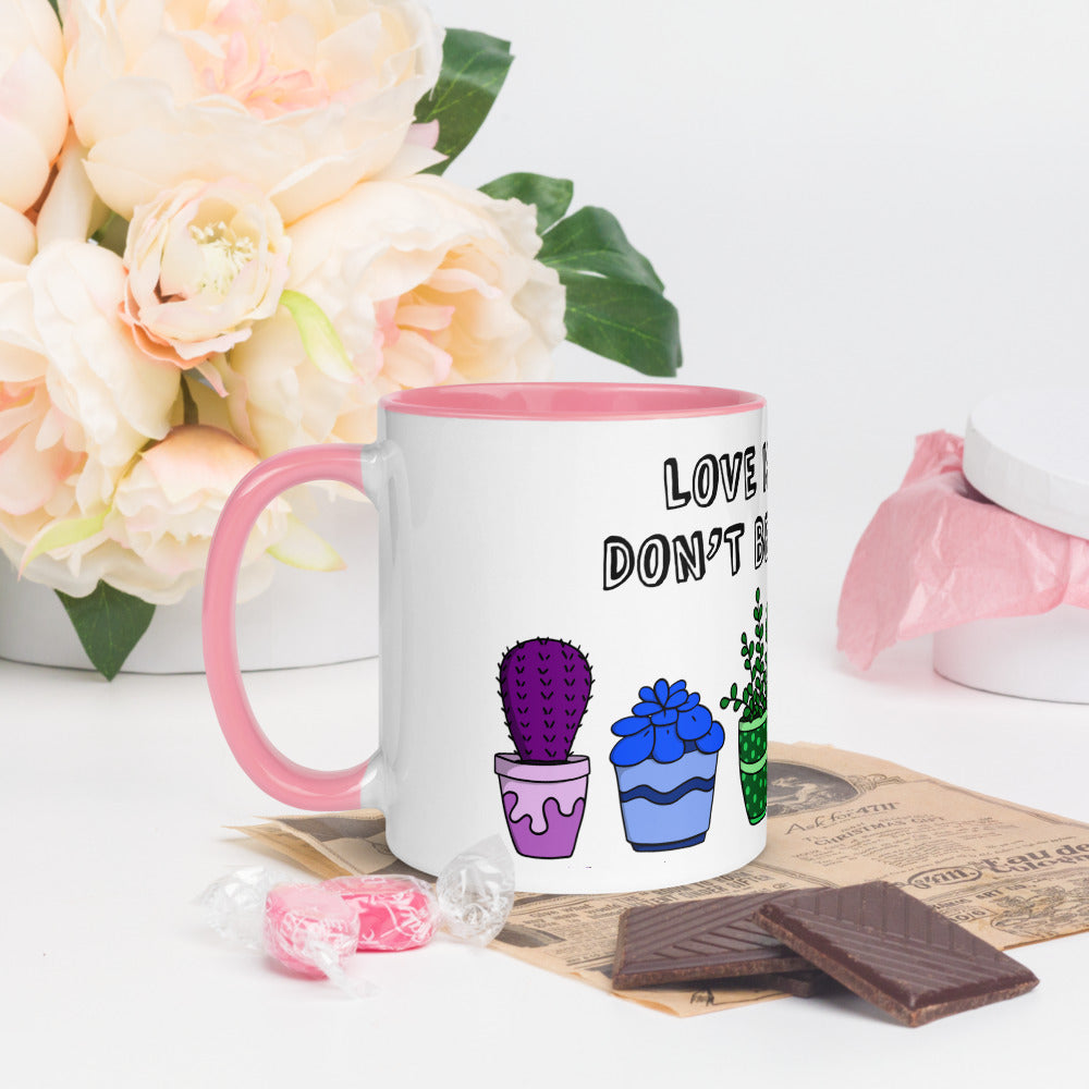 Love is Love, don't be a pr*ck colour mug