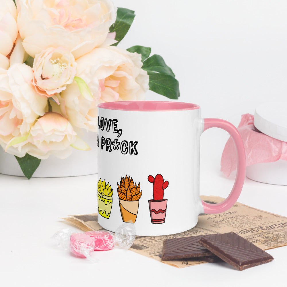 Love is Love, don't be a pr*ck colour mug