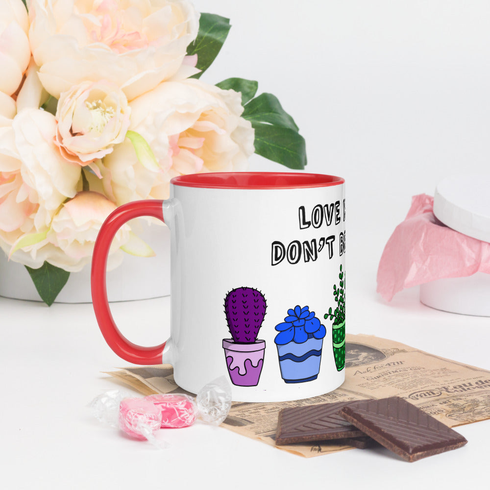 Love is Love, don't be a pr*ck colour mug