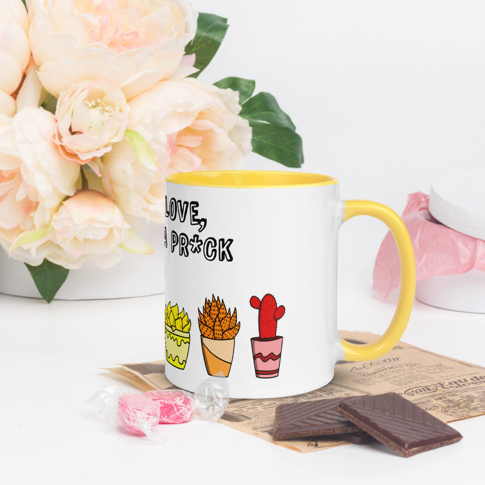 Love is Love, don't be a pr*ck colour mug