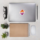 Lesbian Pride Stickers – Rainbow Feather Vinyl Stickers | LGBTQ+ Aesthetic Laptop & Water Bottle Decals
